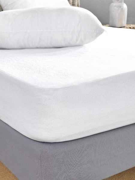 Palamaiki Κάλυμμα Ημίδιπλο White Comfort 100x200+35 JERSEY WATERPROOF Λευκό