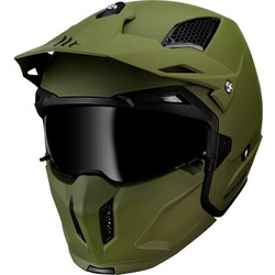 MT Streetfighter SV A6 Matt Khaki Κράνος Μηχανής Crossover / Modular 1200gr