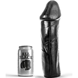 All Black Dong Ρεαλιστικό Dildo 28cm Μαύρο