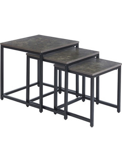 Ζιγκόν Nolan 09.0071 (Σετ 3τμχ) 50x50x50-45x45x45-40x40x40cm Cement
