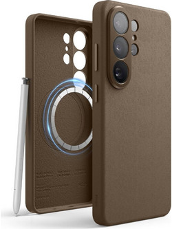Θήκη Samsung Galaxy S26 Ultra Elago Magnetic Leather από Vegan Δέρμα με MagSafe - Taupe (EGS26MSLE69-TOU)