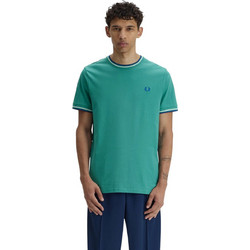Fred Perry Ανδρική Μπλούζα Τ-Shirt Twin Tipped M1588-03B Πράσινο