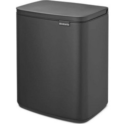 Brabantia Κάδος Απορριμμάτων Πλαστικός Γκρι 12lt 23 37 46 N