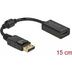 DELOCK αντάπτορας DisplayPort σε HDMI 61011, 1080p/60Hz, Passive, μαύρος