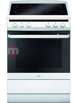 Amica 618CE3.333HQW Κουζίνα Ηλεκτρική 65lt με Κεραμικές Εστίες 60cm