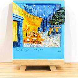 MAGNET DIY - Cafe Terrace at night - Resin DIY 3D Painting Magnet