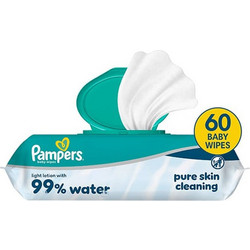 PAMPERS - AQUA 99% Water Μωρομάντηλα με καπάκι - 60τεμ