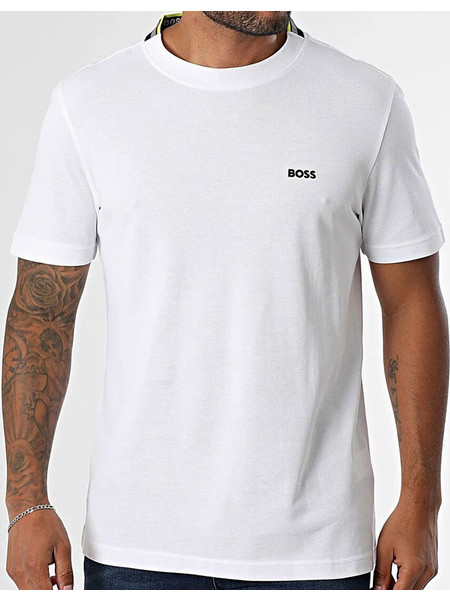 T-Shirt με logo Boss Λευκό