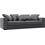 PoliHome Pilo Διθέσιος Καναπές Γκρι 160x90x90cm 16159629