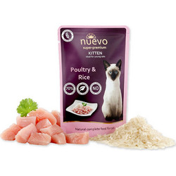 Nuevo Super Premium Kitten with Poultry & Rice 85gr