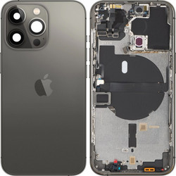 Apple iPhone 13 Pro Κάλυμμα Μπαταρίας / Πίσω Γυαλί με Μέσο Πλαίσιο, Γραφίτης, Grade A