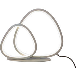 VIOKEF LED Φωτιστικό Επιτραπέζιο Ασημί Non-Dimmable 15W Helix Viokef - 4348800