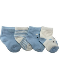 Gamberritos Καλτσάκια Newborn Σετ 4τμχ. Σιέλ