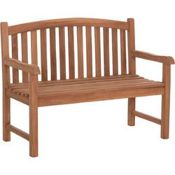 ΠΑΓΚΑΚΙ ΚΗΠΟΥ 2ΘΕΣΙΟ ELENA HM6651 ΞΥΛΟ TEAK-ΦΥΣΙΚΟ 120x60x95Υεκ