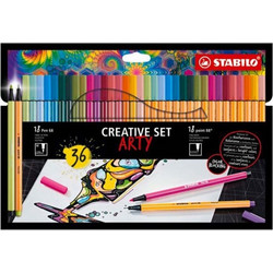 Stabilo Arty Creative Μαρκαδόροι Σχεδίου Σετ 36 Τεμαχίων 8868/36/1/20