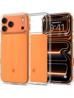 Θήκη Spigen Ultra Hybrid T MagFit Πλαστικό / Σιλικόνης Glossy για iPhone 17 Pro πορτοκαλί