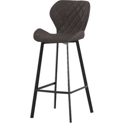 MARTIN ΜΑΥΡΟ ΥΦΑΣΜΑ(Σ2)73εκ.ΣΚΑΜΠΟ ΜΕΤΑΛΛΙΚΟ 45X49X73-106εκ. 43.1357