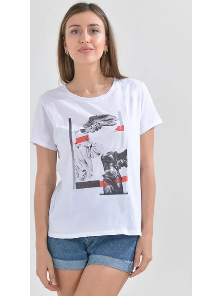 ΜΠΛΟΥΖΑΚΙ ΛΕΥΚΟ ΝΙΚΗ ΤΗΣ ΣΑΜΟΘΡΑΚΗΣLARGE / XLARGE (100% COTTON)
