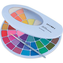 HIMI Watercolour Paint Pan Σετ 38 Χρωμάτων Blue Case