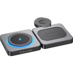 Blavec BQI-04 3in1 Magsafe Ασύρματος Φορτιστής με Θύρα USB-C 15W Quick Charge 4.0+ & Power Delivery