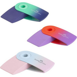 Γόμα Faber Castell Mini Sleeve Flow Edition (Τυχαία Επιλογη Χρώματος)