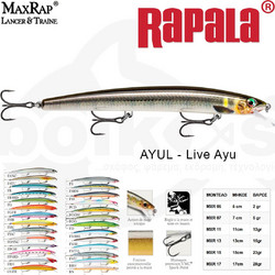 Rapala Max Rap Τεχνητό Δόλωμα Ψαράκι Συρτής 17cm 28gr AYUL