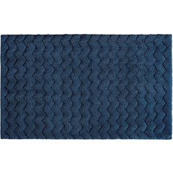 Χαλάκι Μπάνιου Sorema Chevron Bath Rug - Μπλε 60x100 εκ