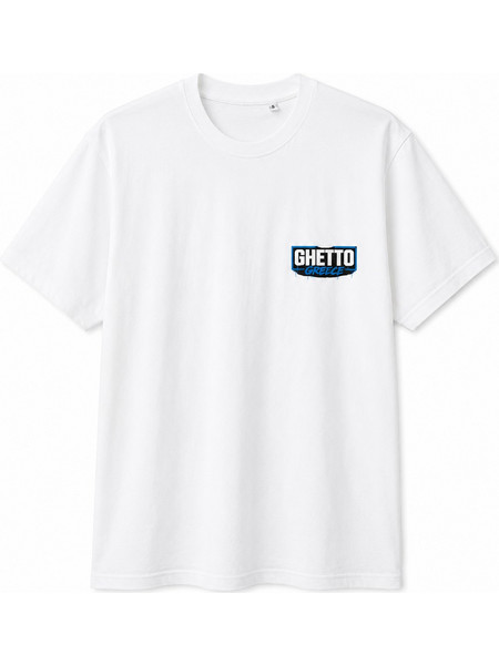 Ghetto Greece Logo T-Shirt - White - Regular Fit | 100% Cotton
