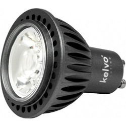 kelvo KYRON 3 KLV-103-0002 Σποτ GU10 MR16 LED 3W 330lm CRI (Ra) 90 3 AC 220-240V IP20 Θερμό Λευκό 2700K Dimmable - CREE XPE Chip - Γκρι Ανθρακί Ματ - Μ5 x Π5 x Υ5.8cm