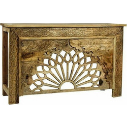 Κονσόλα Ξύλινη διάτρητο σκάλισμα 150x40x90cm 995-0405