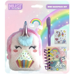Must Team Mini Λούτρινο Backpack Unicorn Σχολικό Σετ 6 Τμχ. (0587776)