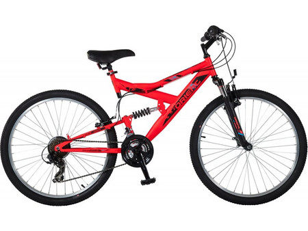 Orient Bikes S-400 2022 Mountain Bike 26" με 21 Ταχύτητες Κόκκινο