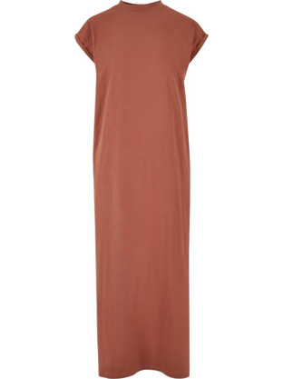 Urban Classics Midi Καλοκαιρινό Καθημερινό Φόρεμα Rusted TB6027