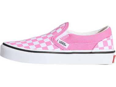 VANS CLASSIC SLIP-ON CLR THEORY CHECKERBOARD K SHOES PINK FIZZ