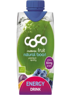 Coco Energy Drink με Φρούτα για φυσική ενέργεια - DR.MARTINS - 330ml