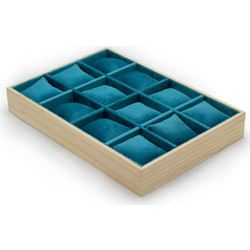 Twelve Compartment & Cushion Display Tray 35x24cm