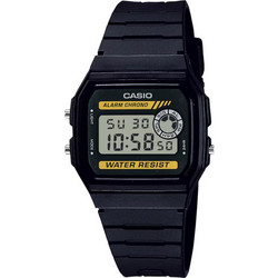 Casio Ψηφιακό Ανδρικό Ρολόι Χρονογράφος με Μαύρο Λουράκι F-94WA-8D
