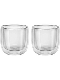 Zwilling Σετ Φλιτζάνια Cappuccino & Τσαγιού Γυάλινα Διαφανή 240ml 2τμχ 39500-077