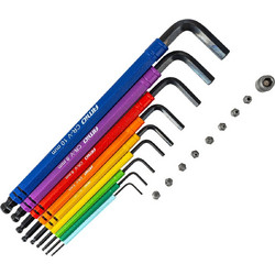 AMiO - Κλειδιά Allen Imbus CR-V 1.5-10mm με Μύτες & Αντάπτορα Heavy Duty για Σταθερή Τοποθέτηση Εργαλείου & Καθημερινή Χρήση - Σετ 18 Τεμ. (04787/AM) - (04787)