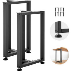 VEVOR Μεταλλικά Πόδια Τραπεζιού Σε Σχήμα Τ, 740 x 450 mm, Σετ 2 Τεμαχίων, Μαύρα ZTCFKFXTK281F1QMG001V0
