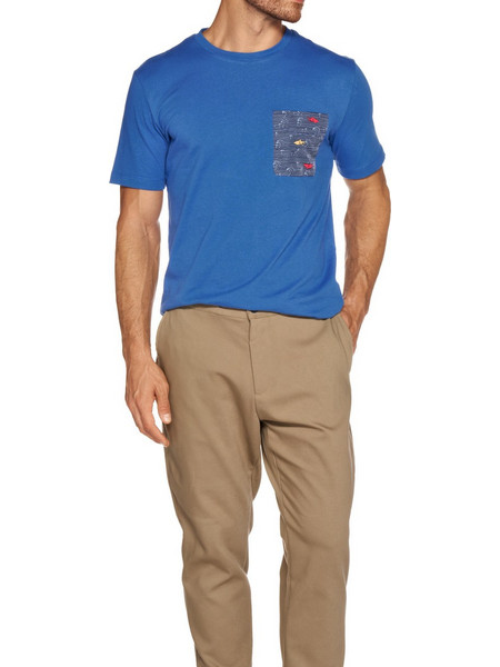 Geox ανδρικό T-Shirt Pocket Μ6510ΒΤ3350 - F4454 Μπλέ