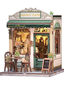 Cutebee Sunny Cafe 3D Book Nook DIY 233 Κομμάτια 20.3cm