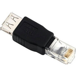 Powertech POWERTECH αντάπτορας RJ45 σε USB 2.0 female CAB-U085