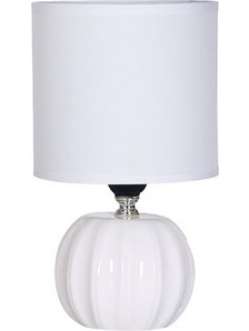 Powertech POWERTECH επιτραπέζιο φωτιστικό HLL-0139, E27, κεραμική βάση, λευκό