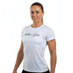 T-SHIRT Basic Λευκό με Μαύρο 23028 (H&S)