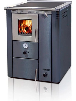 Senko C-30 Anthracite Ξυλόσομπα Καλοριφέρ