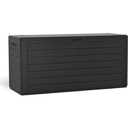 PROSPERPLAST Μπαούλο Αποθήκευσης Woodebox Ανθρακί 280lt MBWL280-S433