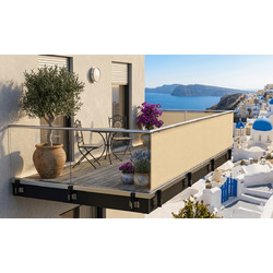 CHIOS HELLAS ΠΑΝΙ ΠΕΡΙΦΡΑΞΗΣ ΜΠΑΛΚΟΝΙΟΥ ΧΡΩΜΑ ΕΚΡΟΥ 0,9X3μ