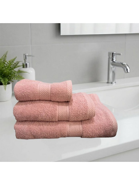 Σετ Πετσέτες 3 τμχ 600gr/τμ Cosy Σομόν