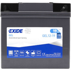 Exide GEL12-19 Μπαταρία Μοτοσυκλέτας 170A 19Ah